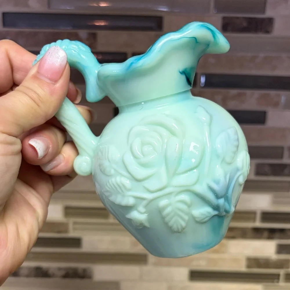 Avon Vintage Jade Mini Pitcher and Basin - Picture 3 of 14